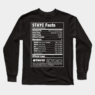 STAYC Kpop Nutritional Facts 2 Long Sleeve T-Shirt